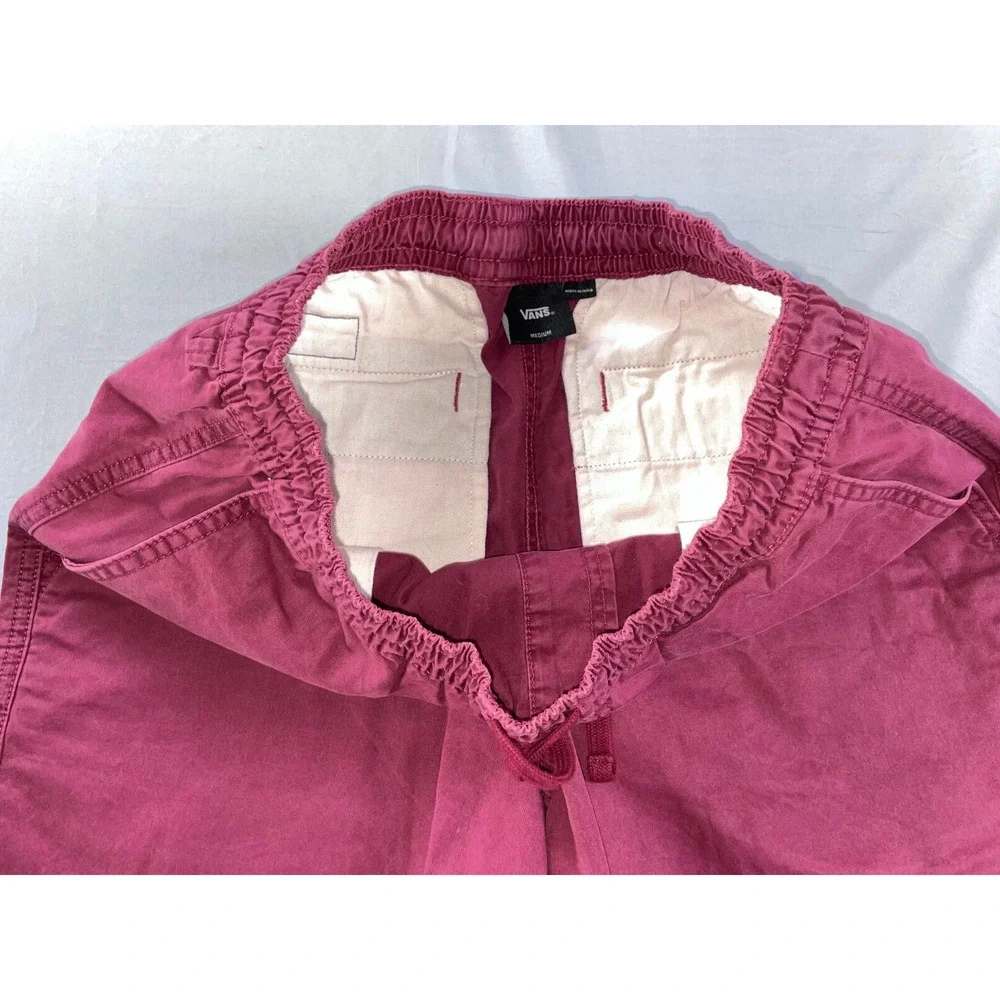 Vans Elastic Waist Jogger Style Chino Skate Shorts. Burgundy, Men's Size M. EUC!